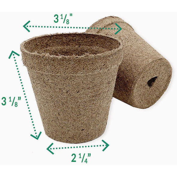 Jiffy 3 In. W. Round Peat Pot (22-Pack)