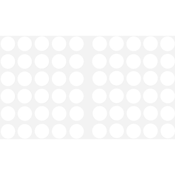 Wrap-It Storage Stick 'Em Dots 0.75 In. White Hook & Loop Fasteners (30-Count)