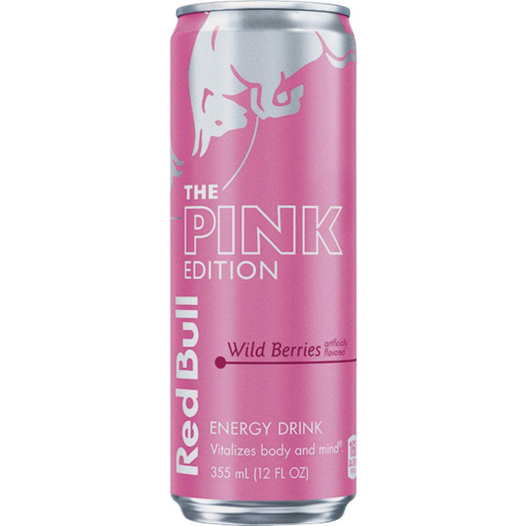 Red Bull 12 Oz. Pink Wildberries Energy Drink RB247584 Pack of 24
