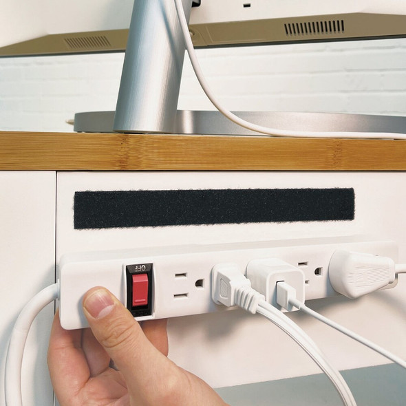 Wrap-It Storage Stick 'Em 3-4 In. x 15 Ft. Black Hook & Loop Roll 400-AR-15BL 242062