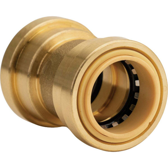 QuickFitting 1 In. Push-to-Connect Brass Straight Coupling LF831R