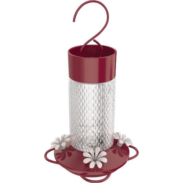 Nature's Way Charming Cherry 13 Oz. Glass Hummingbird Feeder TGF3
