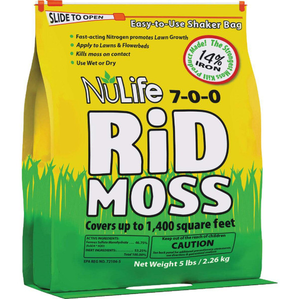 NuLife Rid Moss 5 Lb. 7-0-0 Moss Killer WNL03028
