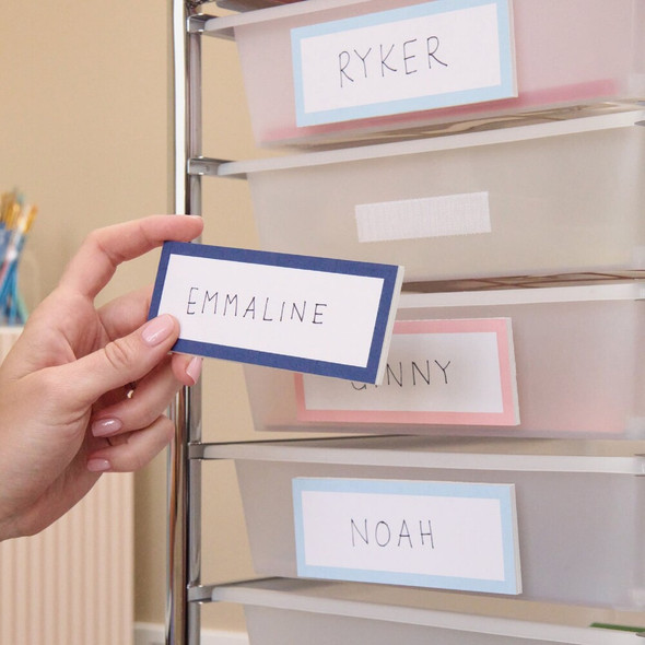 Wrap-It Storage Stick 'Em 3-4 In. x 3-1-2 In. White Hook & Loop Strip (8-Count) 408-AS-35WH 205007