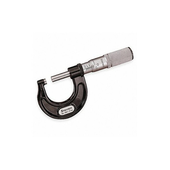Starrett Outside Micrometer,3",Friction T436.1XFL-3