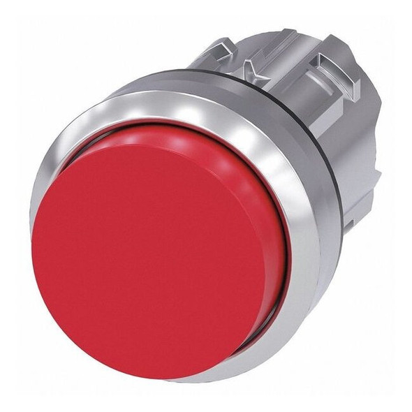 Siemens Extended Push Button,Red,Non-Illum,22mm 3SU1050-0BB20-0AA0