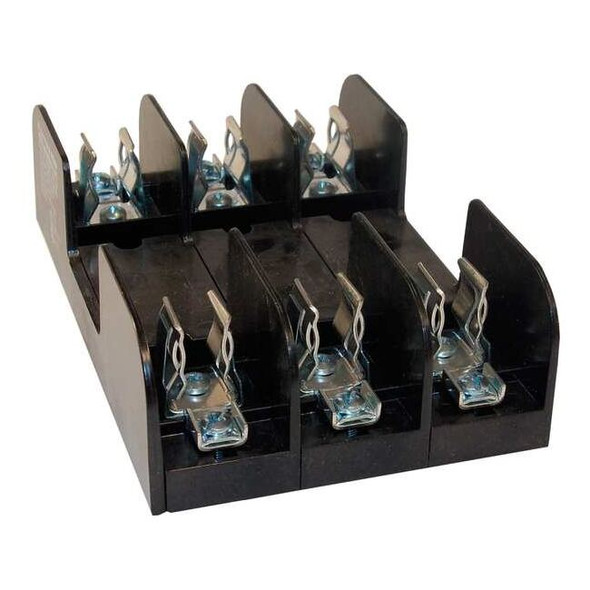 Open Fuse Block, H; K5 UL Class, 600V AC/DC Volt Rating, 3 Poles, Pressure Plate
