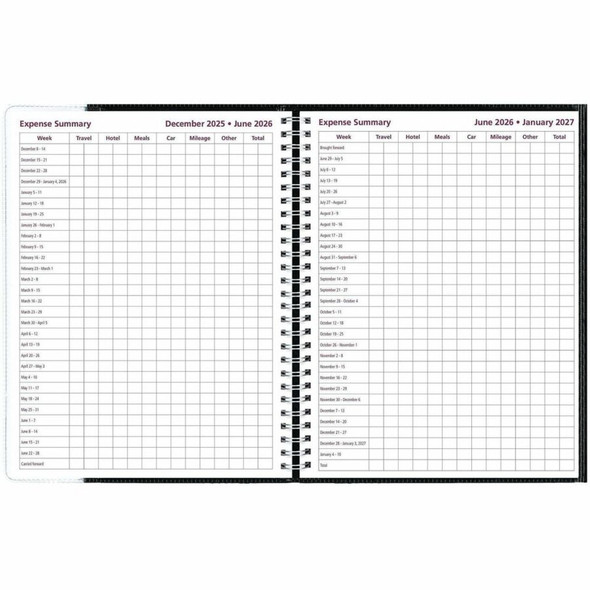 Brownline Pre-Vu Planner CB925BLK SPR-REDCB925BLK