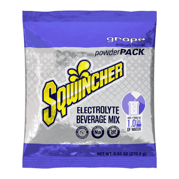 Sqwincher® Regular Powder Packs, 9.53 oz Packs, 1 gal Yield