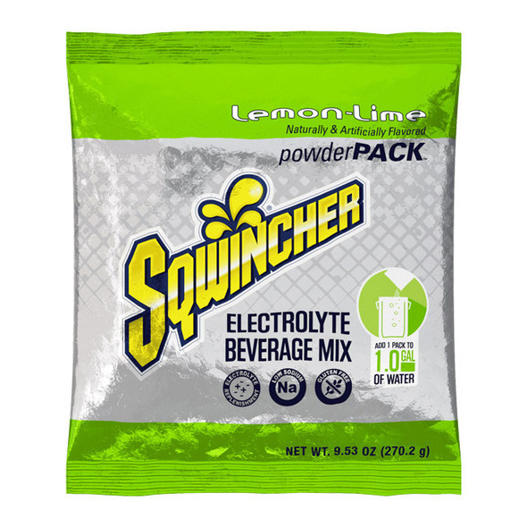 Sqwincher® Regular Powder Packs, 9.53 oz Packs, 1 gal Yield