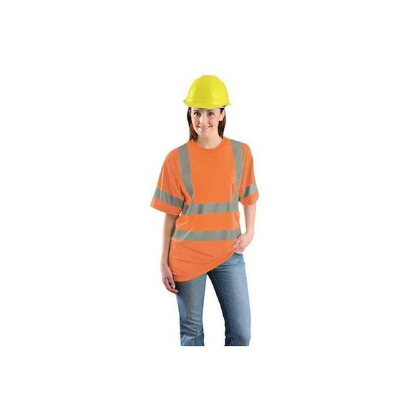 Occunomix T-Shirt, 3, R, Polyester, Orange, 5XL LUX-SSETP3B-O5X