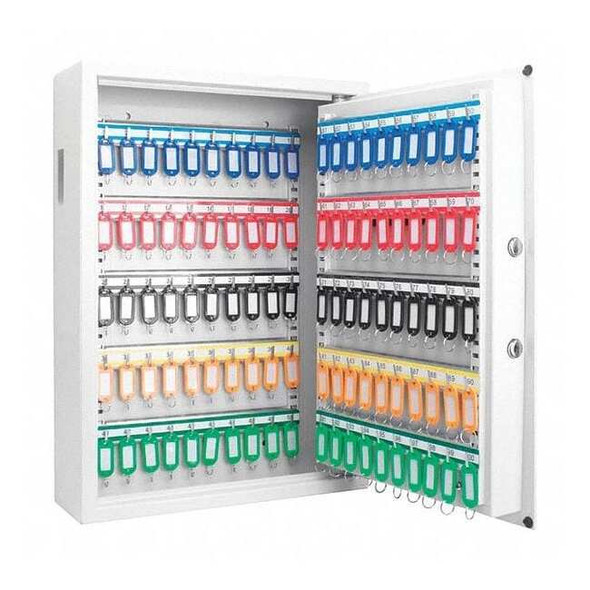 Barska Key Cabinet, Steel, White, 100 Key Capacity AX13262