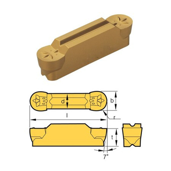 Hhip Mrmn-300-M Grade Bps253-Cvd Grooving Ins 6024-3032 Hhip Mrmn-300-M Grade Bps253-Cvd Grooving Ins 6024-3032