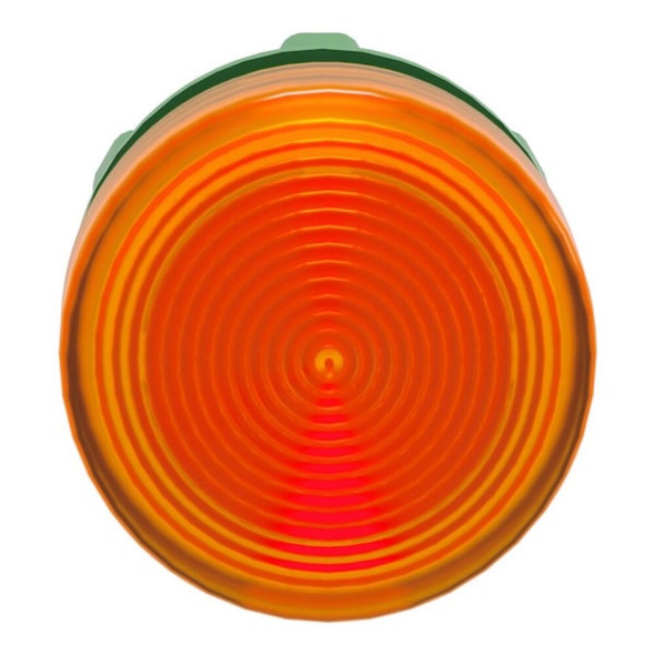 Schneider Electric Pilot Light Head, Yellow, LED, 22 mm ZB5AV053S