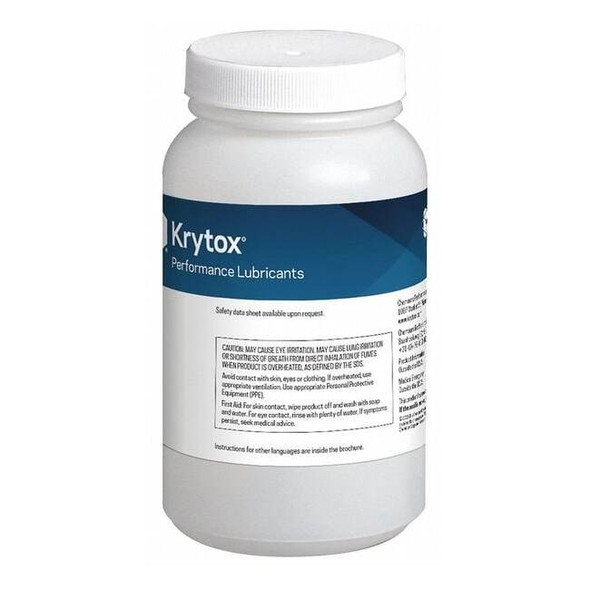 Krytox Lubricant, 0.5 kg, Jar, Synthetic Base, Colorless 1525