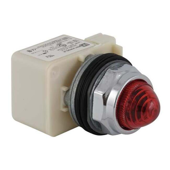 Schneider Electric Pilot Light, LED, 24V, 30mm, Chrome, RD 9001KP35LRR9