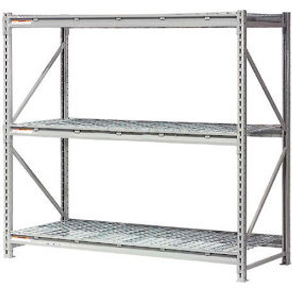 Global Industrial 3 Level Extra HD Bulk Storage Rack Wire Deck Starter 60""W x 1