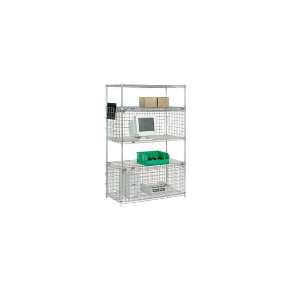Nexel Chrome Mini Security Module 48""W x 18""D x 21""H