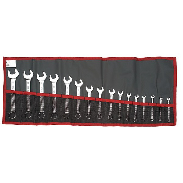 Facom Combo Wrench Set,6/12 Pt,3.2-17mm,16 Pc FM-39.JE16T