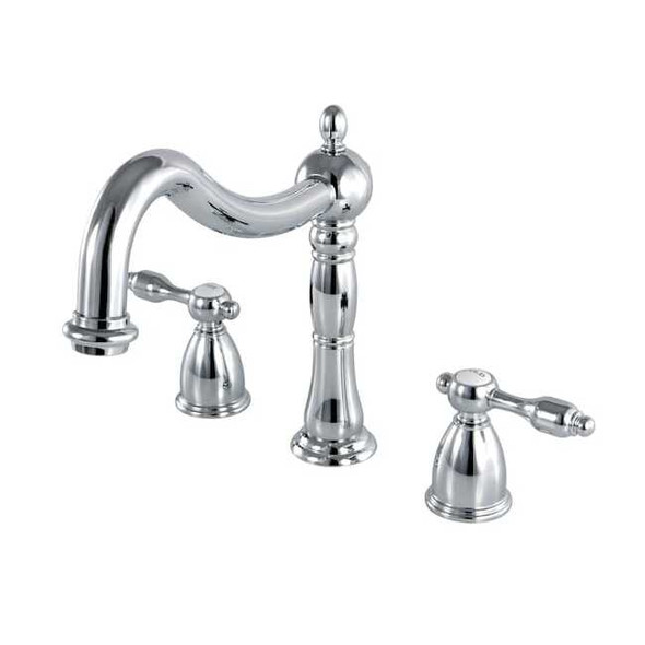 Kingston Brass Roman Tub Faucet, Polished Chrome, Deck Mount KS1341TAL