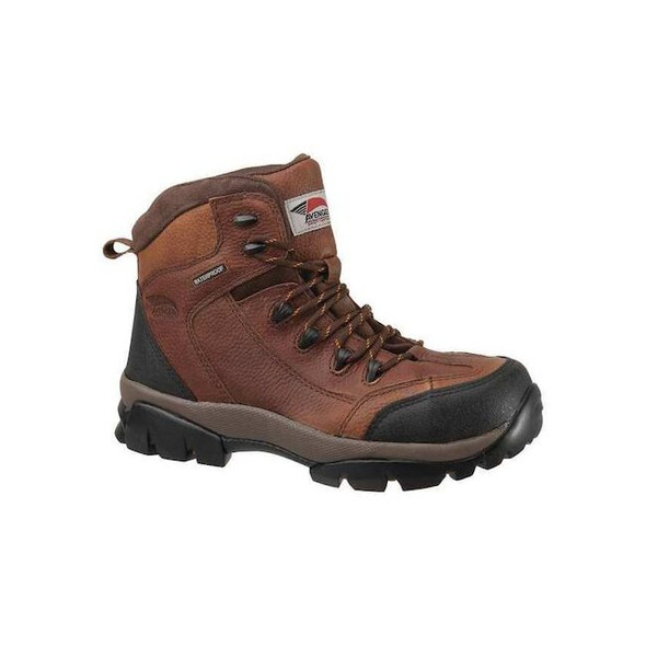 Men's 6-Inch Work Boot, 7 1/2, Composite Toe, 6 in H, Brown, A7244
