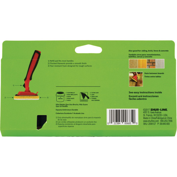 Shur-Line 9 In. Best Results Decks & Fences Stain Refill Pad 2006127 784467