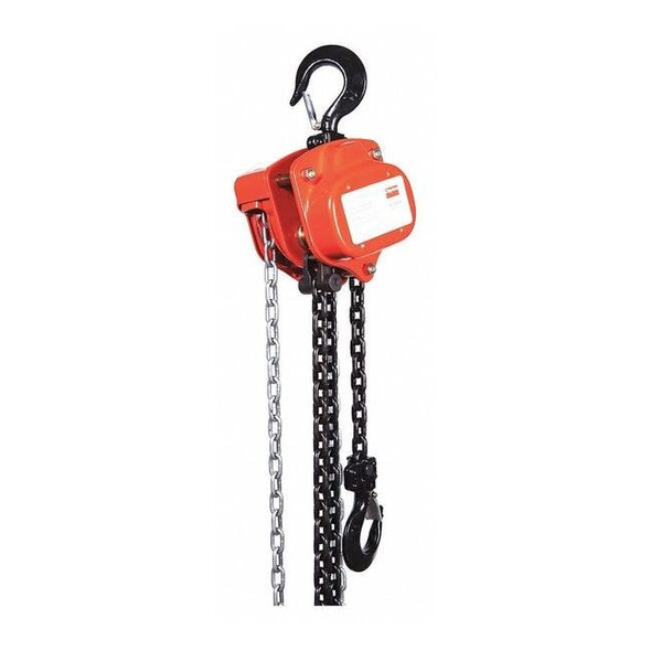 Dayton Manual Chain Hoist,2000 lb.,Lift 10 ft. 29XP27