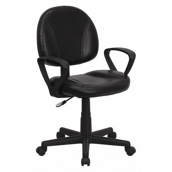 Flash Furniture Black Mid-Back Task Chair BT-688-BK-A-GG Flash Furniture Black Mid-Back Task Chair BT-688-BK-A-GG