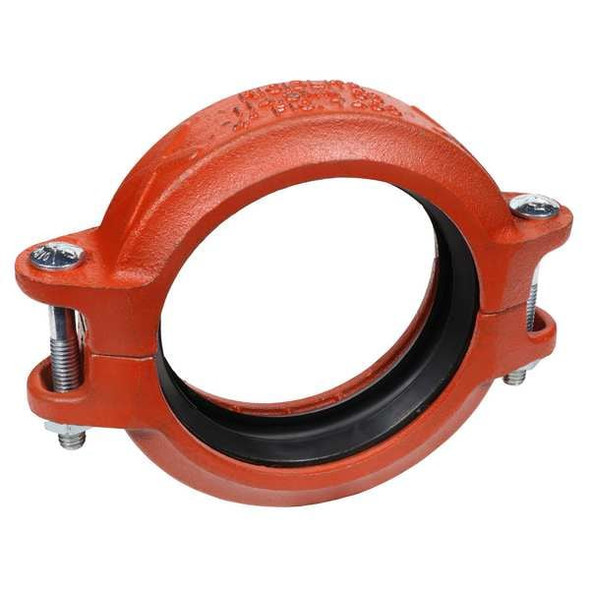 Gruvlok Rigid Coupling, Ductile Iron, 8",Grooved 0390211225
