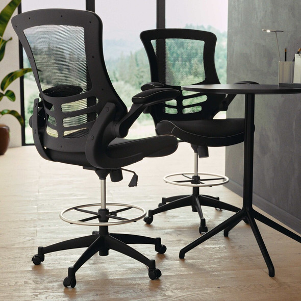 Flash Furniture BL-X-5M-D-BK-LEA-GG