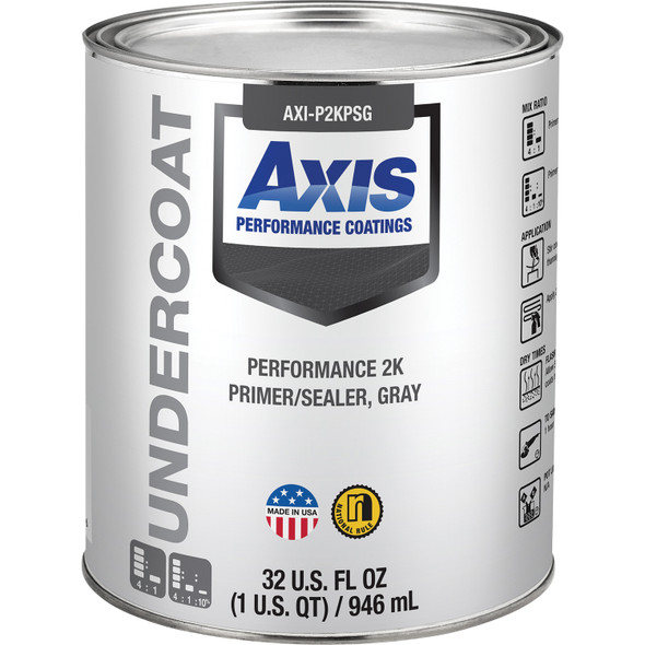Performance 2K Primer/Sealer Gray Quart - Low VOC P2KPSGQ