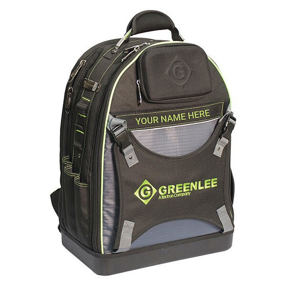 Greenlee Tool Backpack, Black, Polyester, 30 Pockets 0158-26