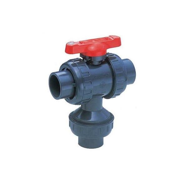 Asahi 3/4" Socket PVC Ball Valve 2-Way 2510010