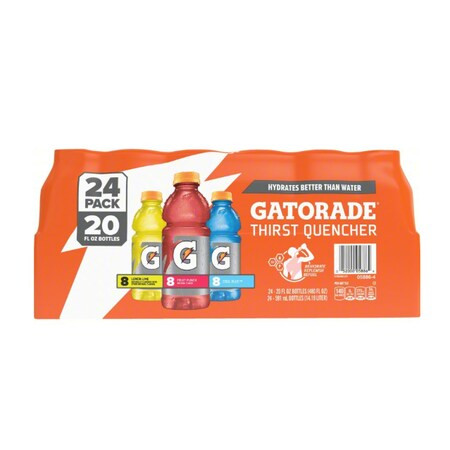 Gatorade Sports Drink,20 oz,Full-Sugar,PK24 5886