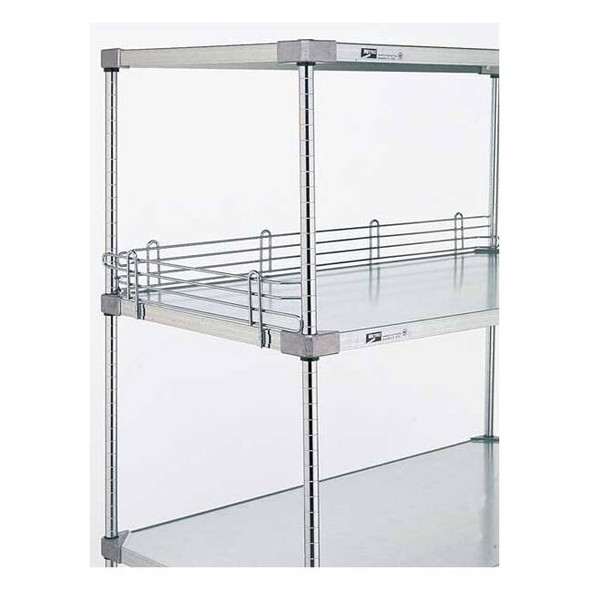 Metro Shelf Side/Back Ledge 4"H x 24"W,2PK L24WS