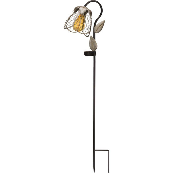 Regal Art & Gift Edison Solar Stake, Flower Down 13370