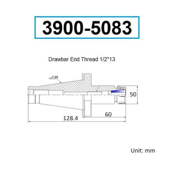 Hhip Nmtb Er32 Collet Chuck-Drawbar End No30 3900-5083 Hhip Nmtb Er32 Collet Chuck-Drawbar End No30 3900-5083