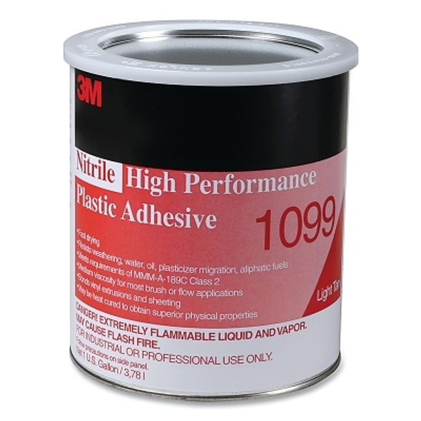 Nitrile High Performance Plastic Adhesive 1099, 1 gal, Can, Tan