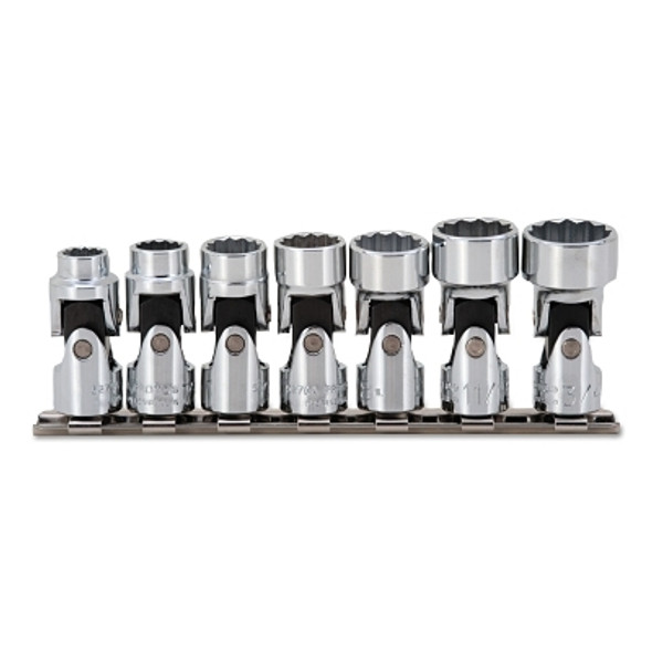 Torqueplus 7 Piece Universal Socket Sets, 3/8 in, 12 Point