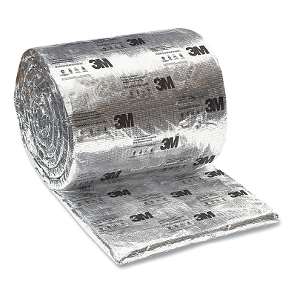 Fire Barrier Duct Wrap, 615+, 24 in W x 25 ft L, 1.5 in Thick, Silver