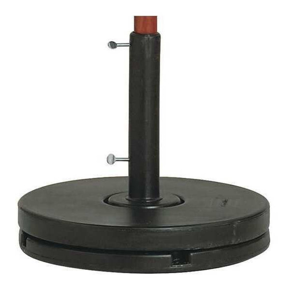 Grosfillex Umbrella Base,20 in Dia,Black US607017 Grosfillex Umbrella Base,20 in Dia,Black US607017