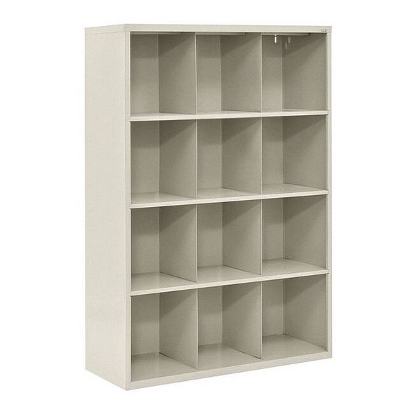 Sandusky Lee Welded Steel Cubby Storage Organizer, 46x18x66, Putty IC00461866-07