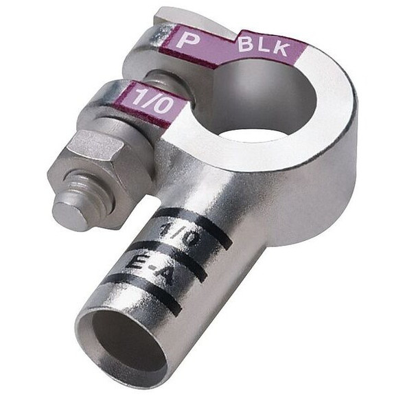 Eco-Max Left Elbow Battery Terminal,2/0 ga,PK5 058439-1