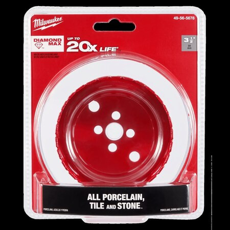 Milwaukee Tool Diamond Max Hole Saw 3-1/2 In 49-56-5678