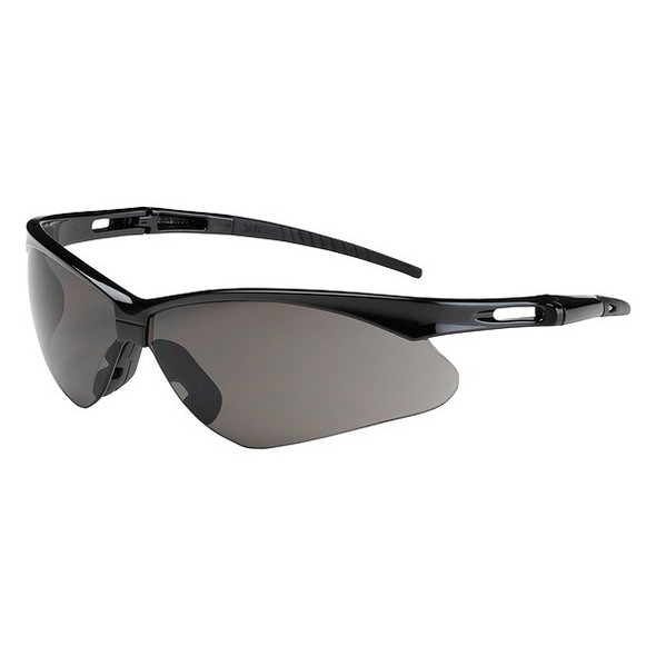 Anser, Safety Glasses, Anti-Fog, Gray Lens, Black Frame, Half-Frame, 1 PR