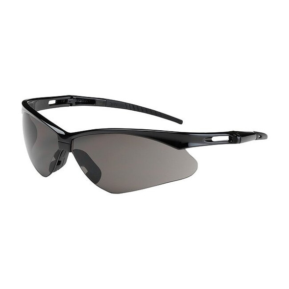 Anser, Safety Glasses, Anti-Fog, Gray Lens, Black Frame, Half-Frame, 1 PR