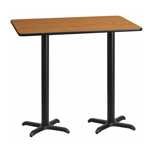 Rectangle Natural Laminate Table, Laminate Top, Wood Grain