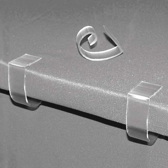 Multi-Clip by Fastenation Table Cloth Clip,1 in L,Clear,PK250 TCC