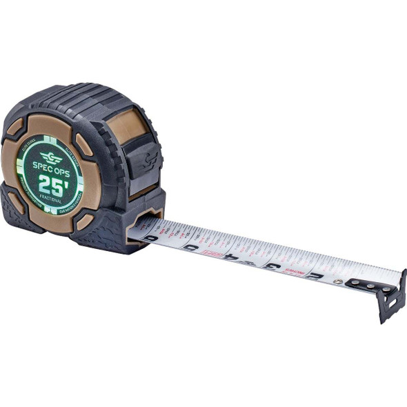Spec Ops Elite Series 25 Ft. Fractional Tape Measure SPEC-PTM25-F