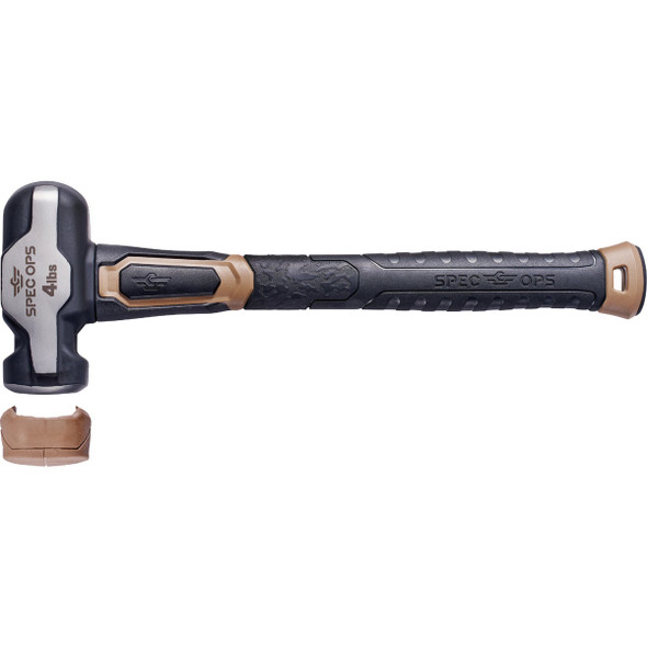 Spec Ops Tools 4 Lb. Engineering Sledgehammer with Soft Mallet Cap SPEC-M-ENG4-S